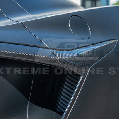 Corvette C8 Z06 DRY CARBON FIBER Replacement Side Door Garnish image 14