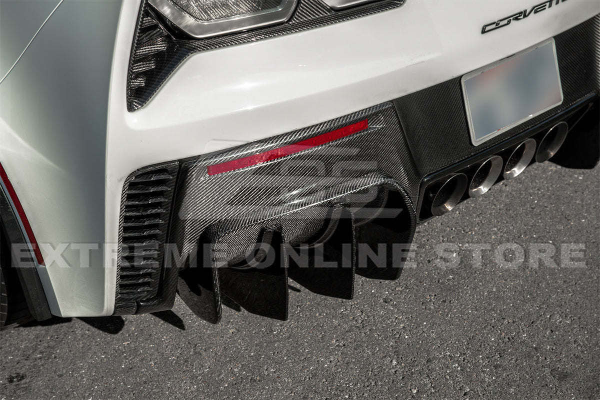 Corvette C7 Add On Rear Bumper Diffuser image 13