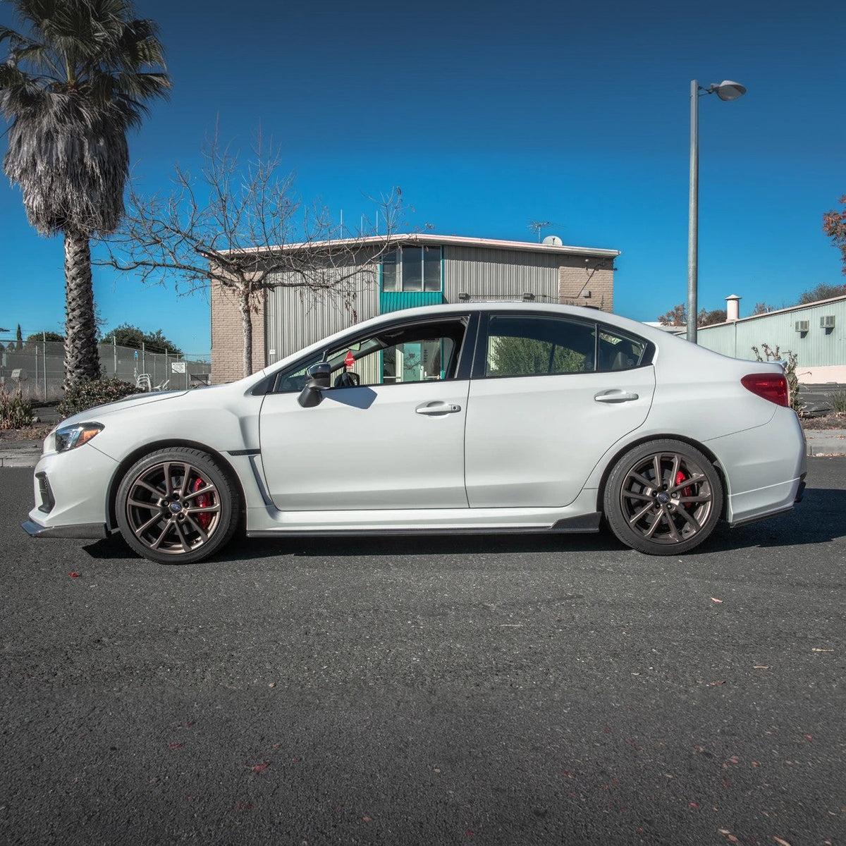 2015-17 Subaru WRX / STi VRS Style Front Splitter Lip & Side Skirts image 16