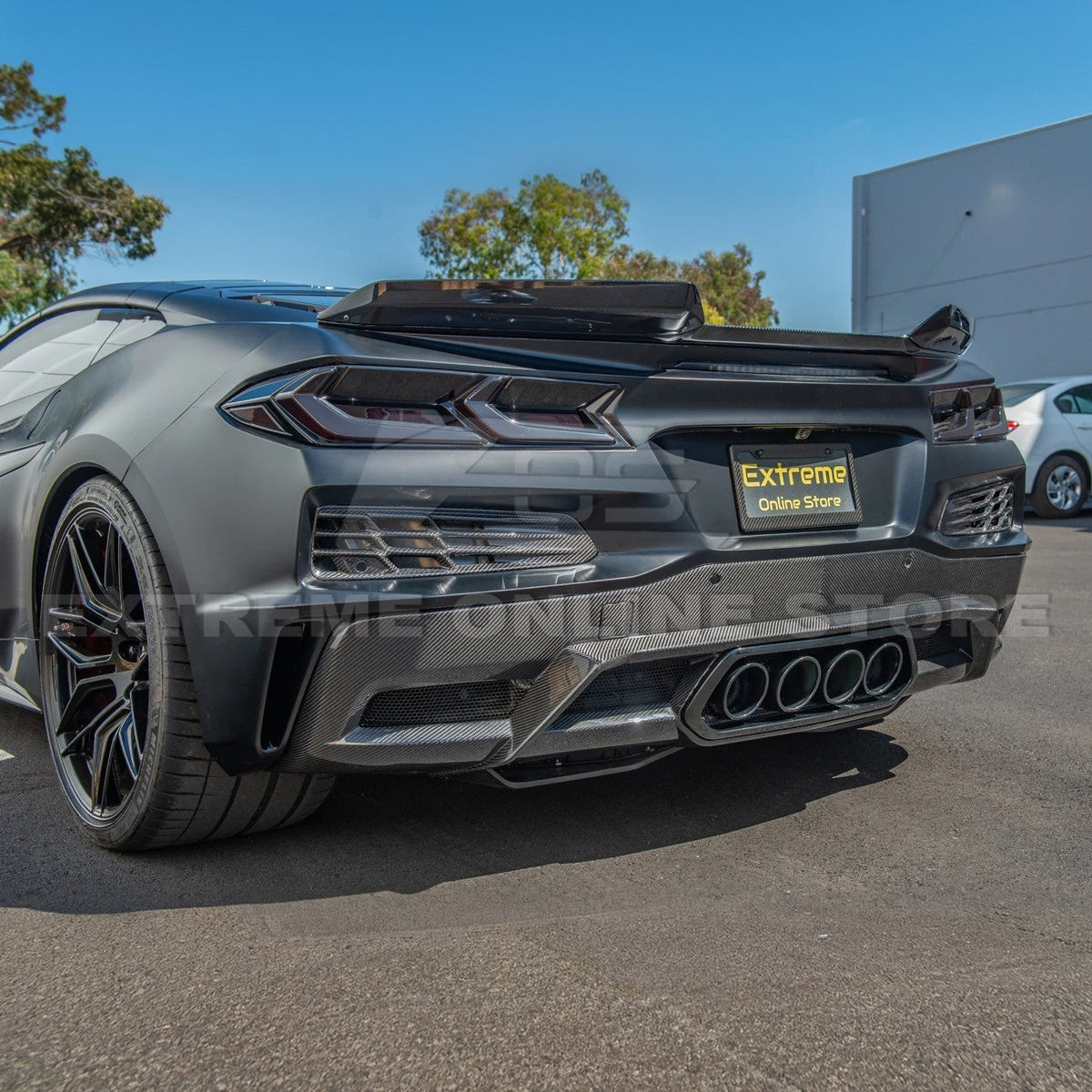 Chevrolet Corvette C8 Z06 DRY CARBON FIBER Rear Bumper Vent image 4