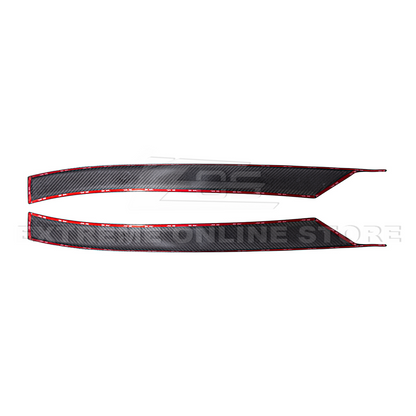 Chevrolet Corvette C8 DRY CARBON FIBER Side Window A-Pillar Cover image 19