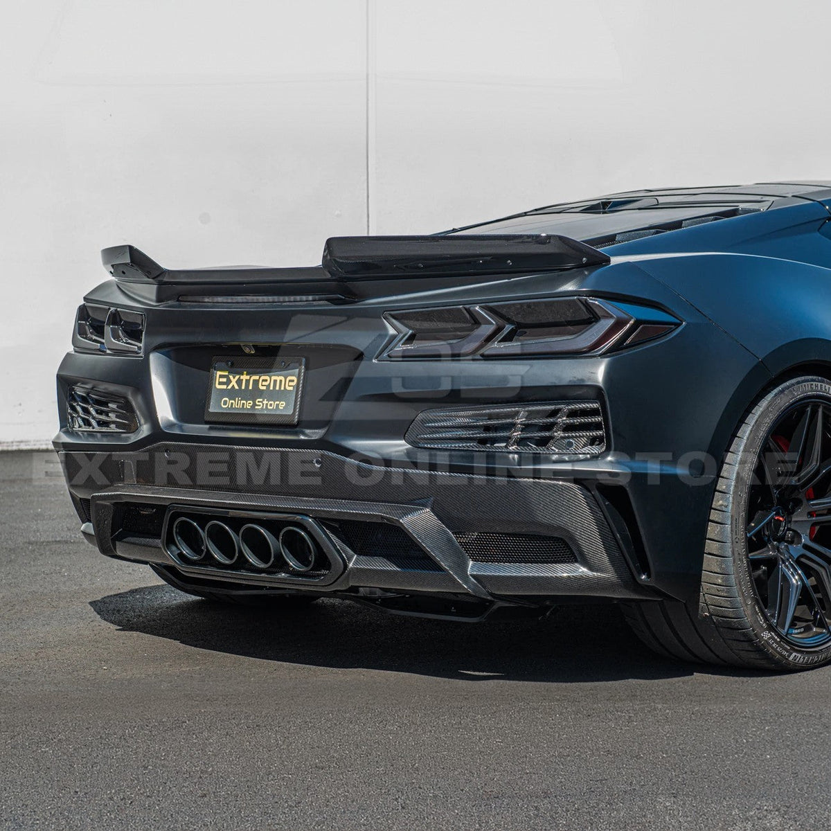 Chevrolet Corvette C8 Z06 DRY CARBON FIBER Rear Bumper Vent image 7