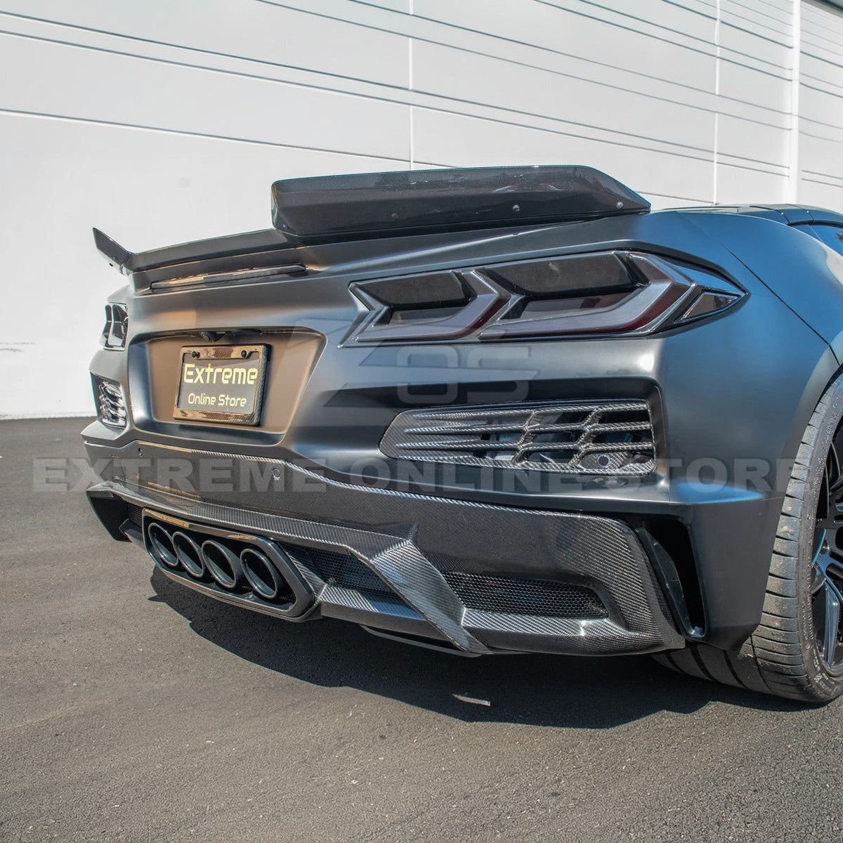 Chevrolet Corvette C8 Z06 DRY CARBON FIBER Rear Bumper Vent image 8