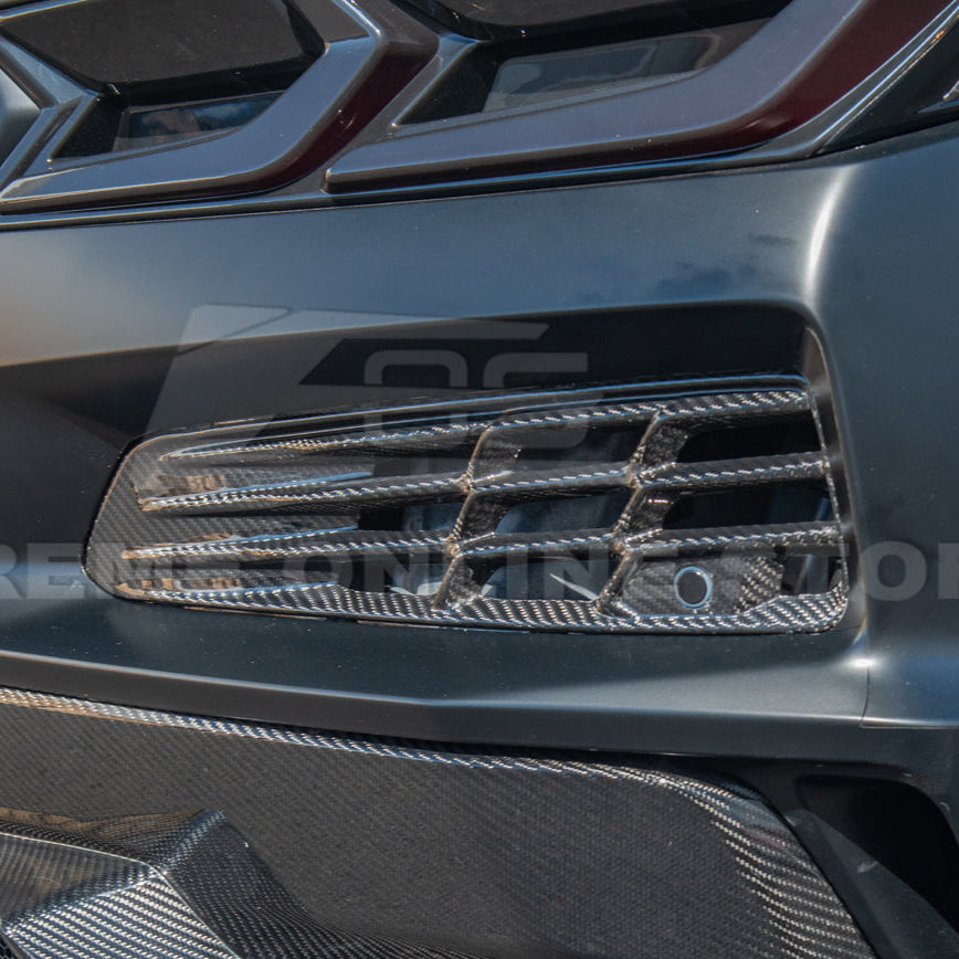 Chevrolet Corvette C8 Z06 DRY CARBON FIBER Rear Bumper Vent image 12