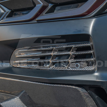 Chevrolet Corvette C8 Z06 DRY CARBON FIBER Rear Bumper Vent image 12
