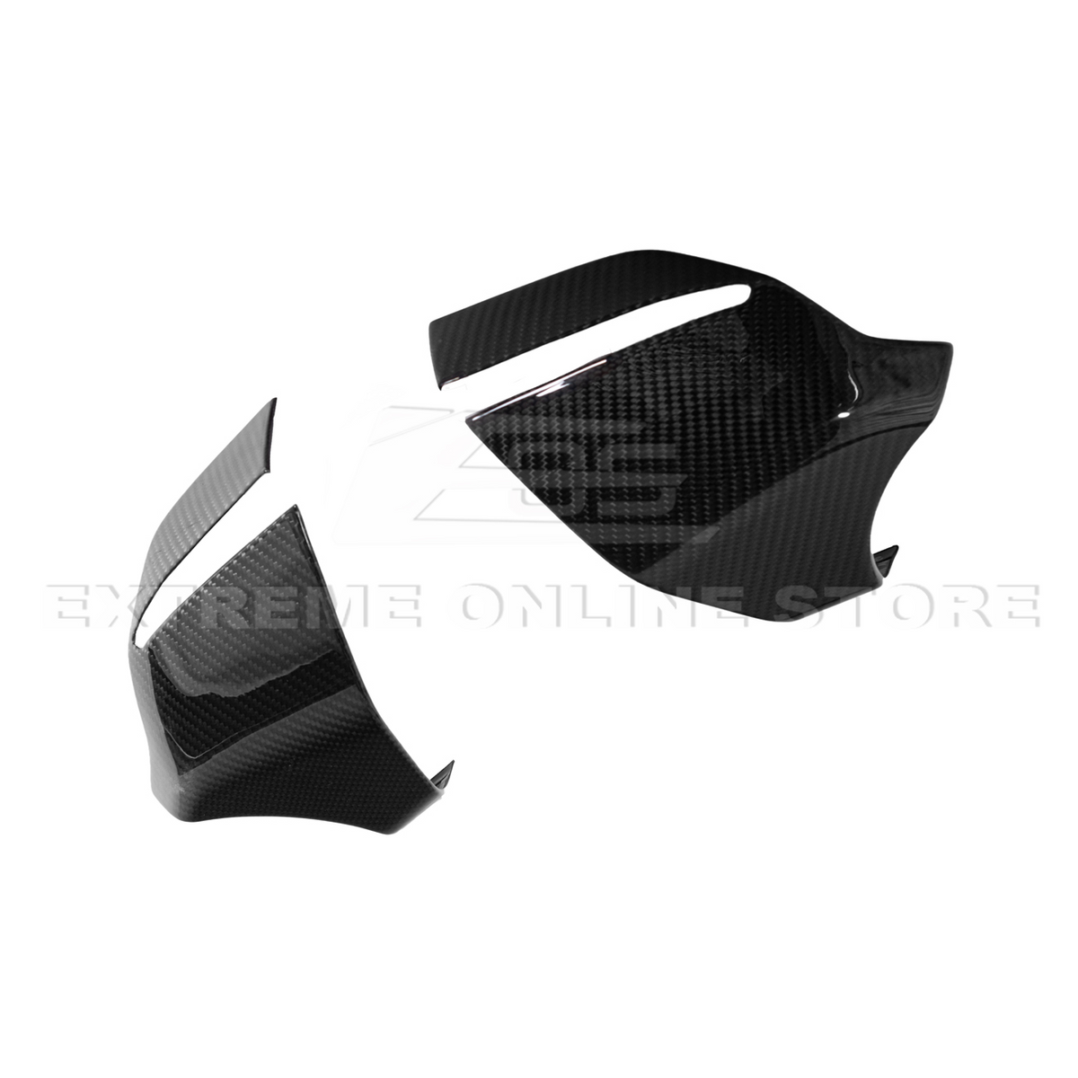 Corvette C8 DRY CARBON FIBER Lower Mirror Covers image 11
