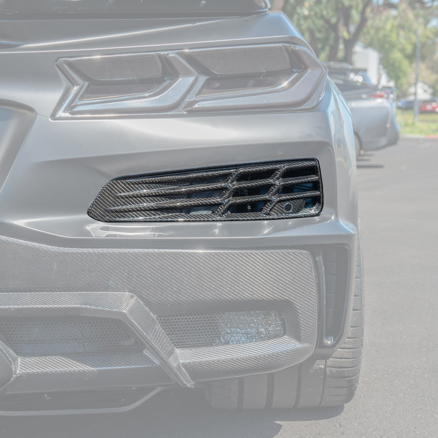 Chevrolet Corvette C8 Z06 DRY CARBON FIBER Rear Bumper Vent image 3