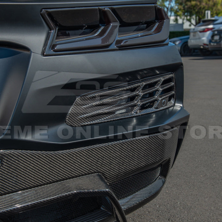 Chevrolet Corvette C8 Z06 DRY CARBON FIBER Rear Bumper Vent image 11