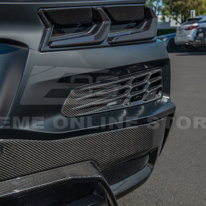 Chevrolet Corvette C8 Z06 DRY CARBON FIBER Rear Bumper Vent image 11