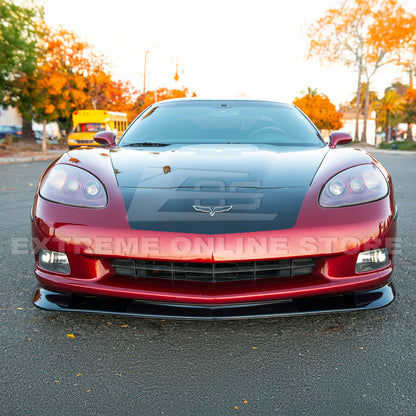 Corvette C6 Base Model Extended Front Splitter Lip Side Skirts Rocker Panels image 29
