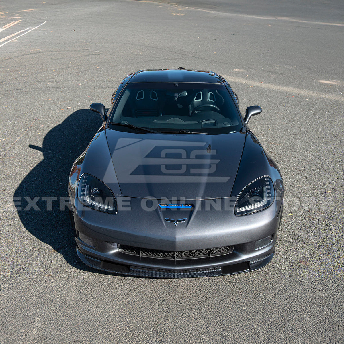 Corvette C6 Grand Sport / Z06 Front Splitter Lip Side Skirts Rocker Panels image 37