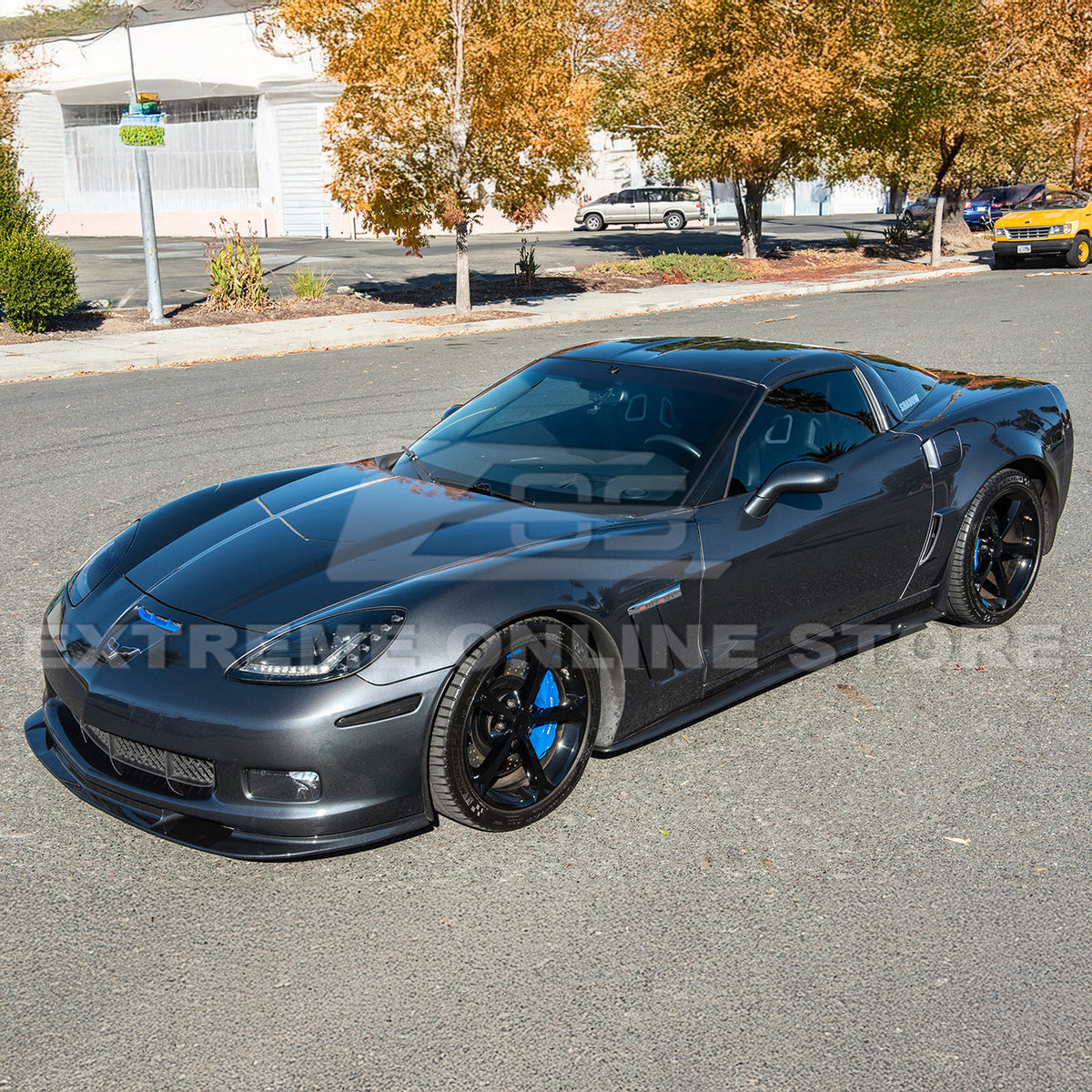 Corvette C6 Grand Sport / Z06 Front Splitter Lip Side Skirts Rocker Panels image 33