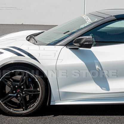 Corvette C8 DRY CARBON FIBER Lower Mirror Covers image 4