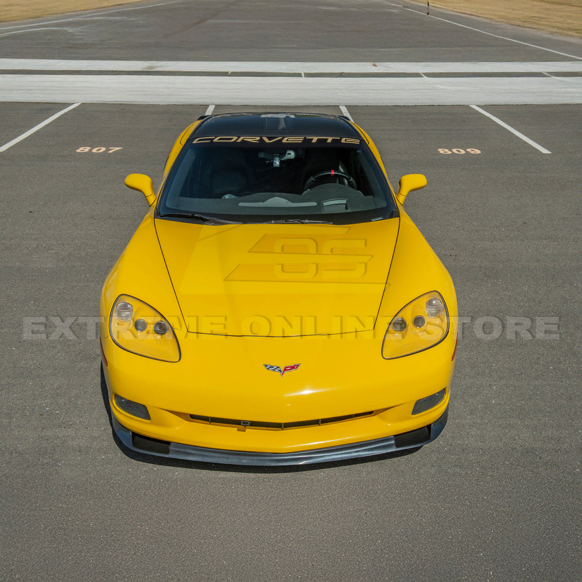 Corvette C6 Base Model ZR1 Conversion Front Splitter Lip image 6