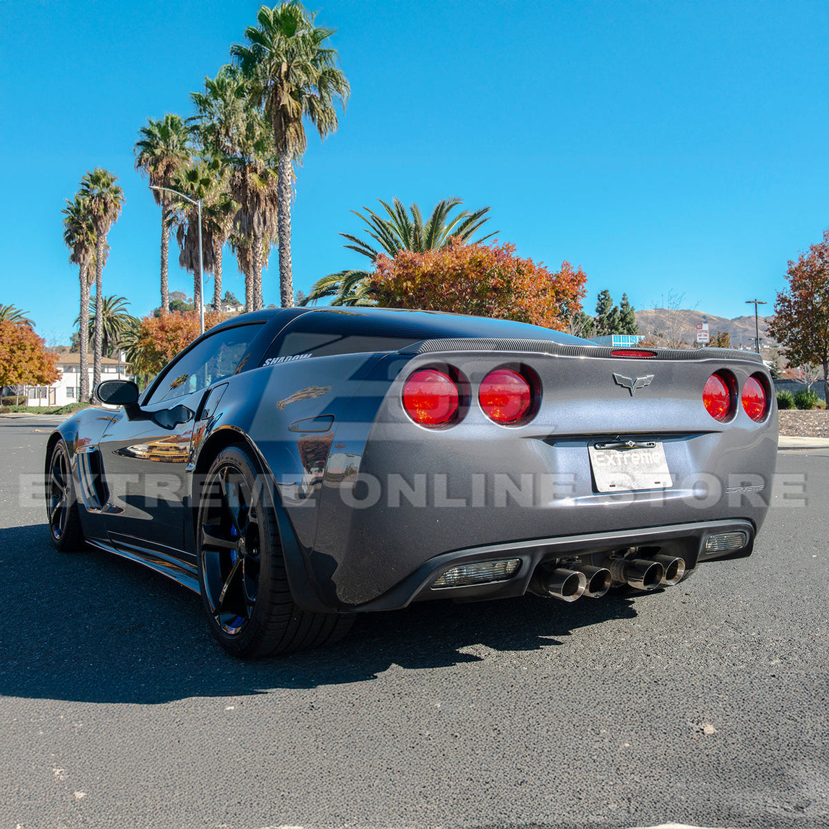 Corvette C6 ZR1 DRY CARBON FIBER Conversion Rear Trunk Spoiler image 46