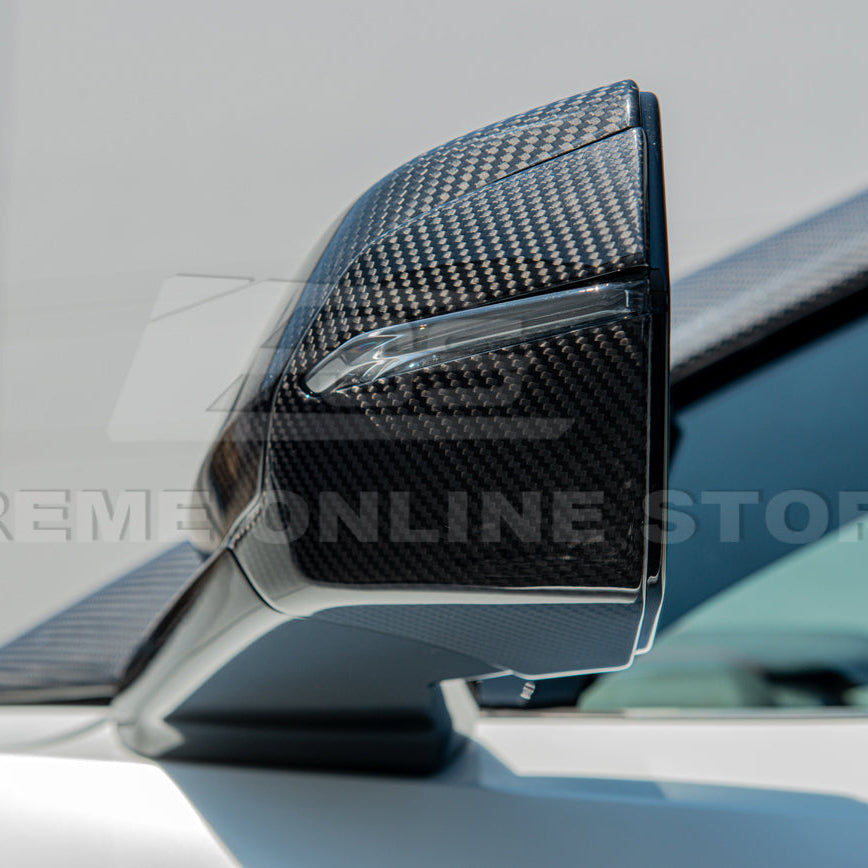 Corvette C8 DRY CARBON FIBER Lower Mirror Covers image 7
