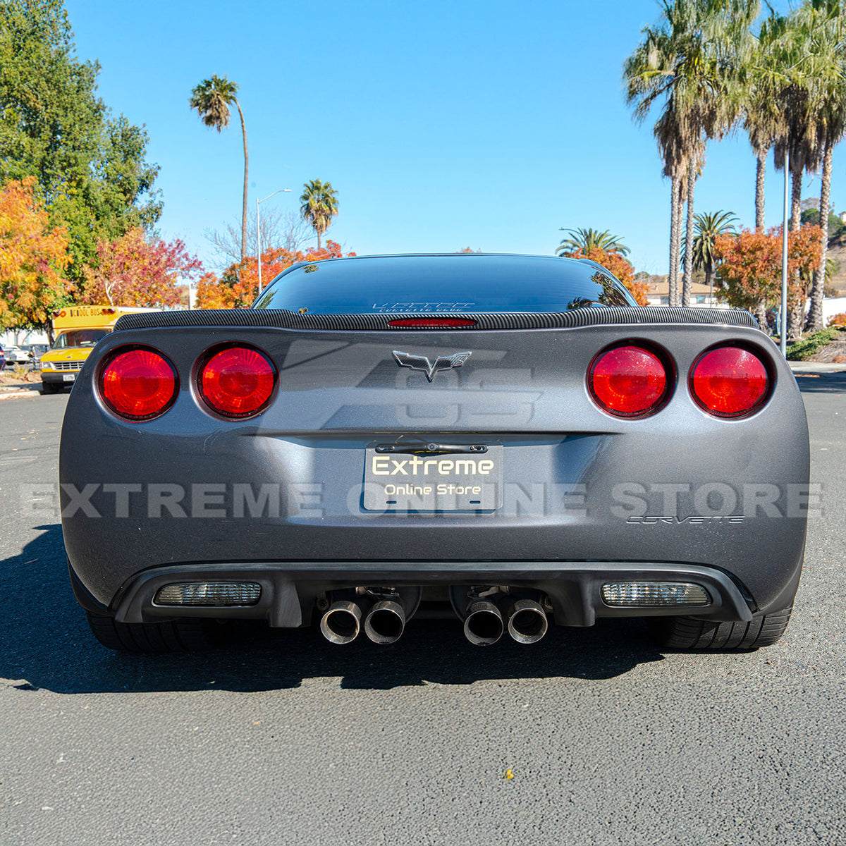 Corvette C6 ZR1 DRY CARBON FIBER Conversion Rear Trunk Spoiler image 42