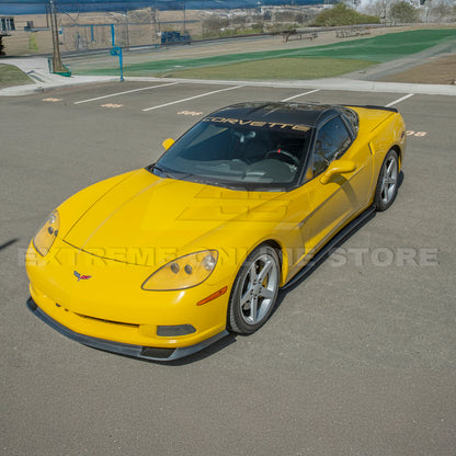 Corvette C6 Base | ZR1 Conversion Front Splitter Lip Side Skirts Rocker Panels image 27