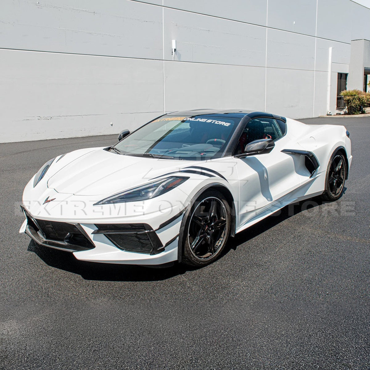 Chevrolet Corvette C8 DRY CARBON FIBER Side Window A-Pillar Cover image 5