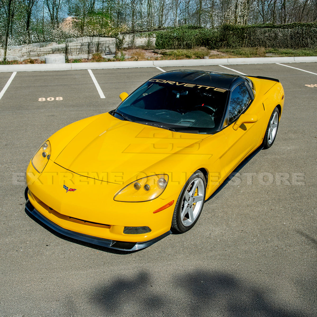 Corvette C6 Base Model ZR1 Conversion Front Splitter Lip image 4
