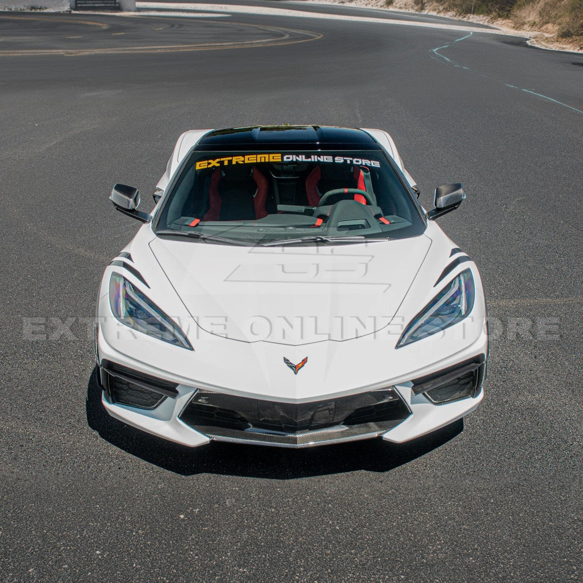 Chevrolet Corvette C8 DRY CARBON FIBER Side Window A-Pillar Cover image 4