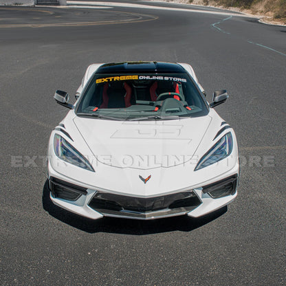 Chevrolet Corvette C8 DRY CARBON FIBER Side Window A-Pillar Cover image 4