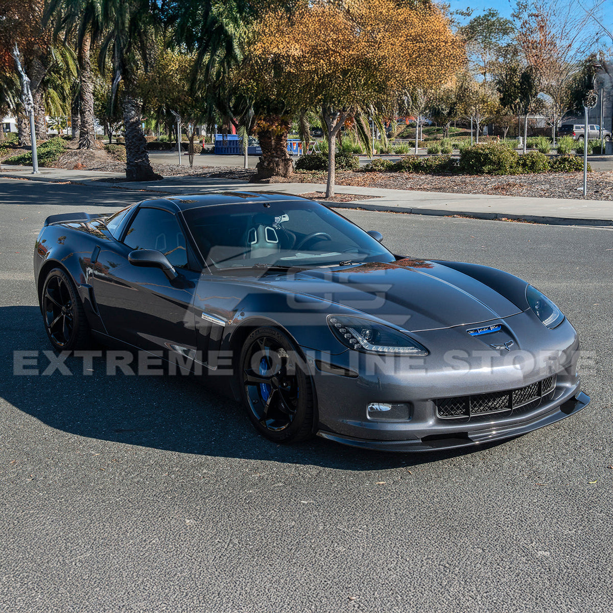 Corvette C6 Grand Sport / Z06 Front Splitter Lip Side Skirts Rocker Panels image 39