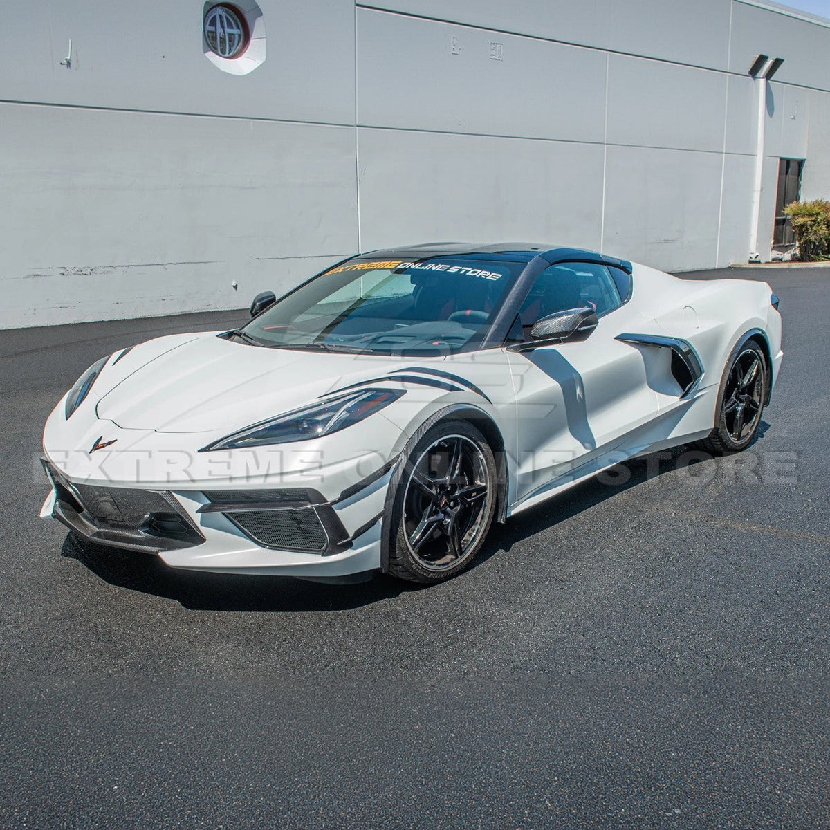 Corvette C8 DRY CARBON FIBER Side Canards Dive Plane image 4