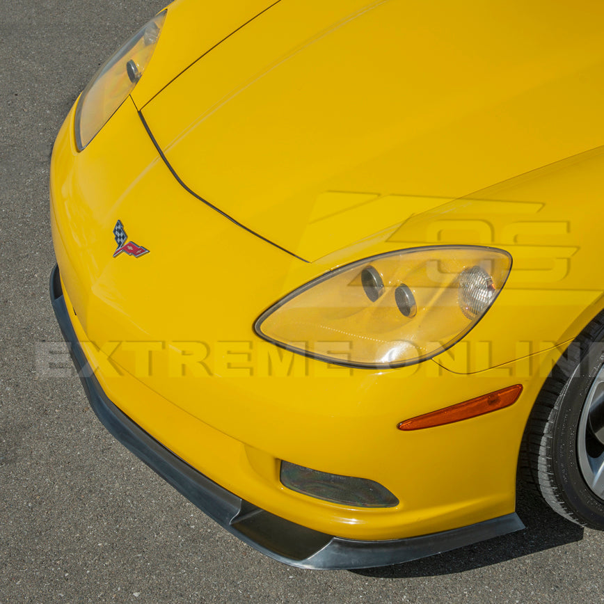 Corvette C6 Base | ZR1 Conversion Front Splitter Lip Side Skirts Rocker Panels image 31