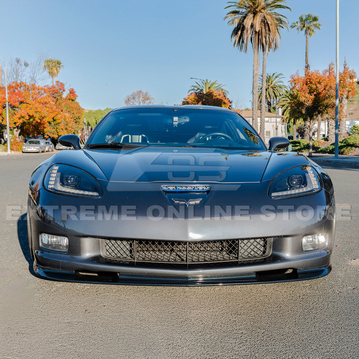 Corvette C6 Grand Sport / Z06 Front Splitter Lip Side Skirts Rocker Panels image 18