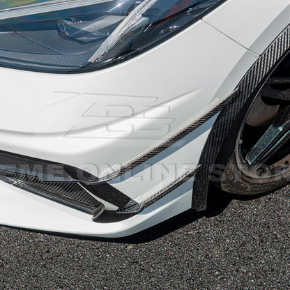 Corvette C8 DRY CARBON FIBER Side Canards Dive Plane image 9