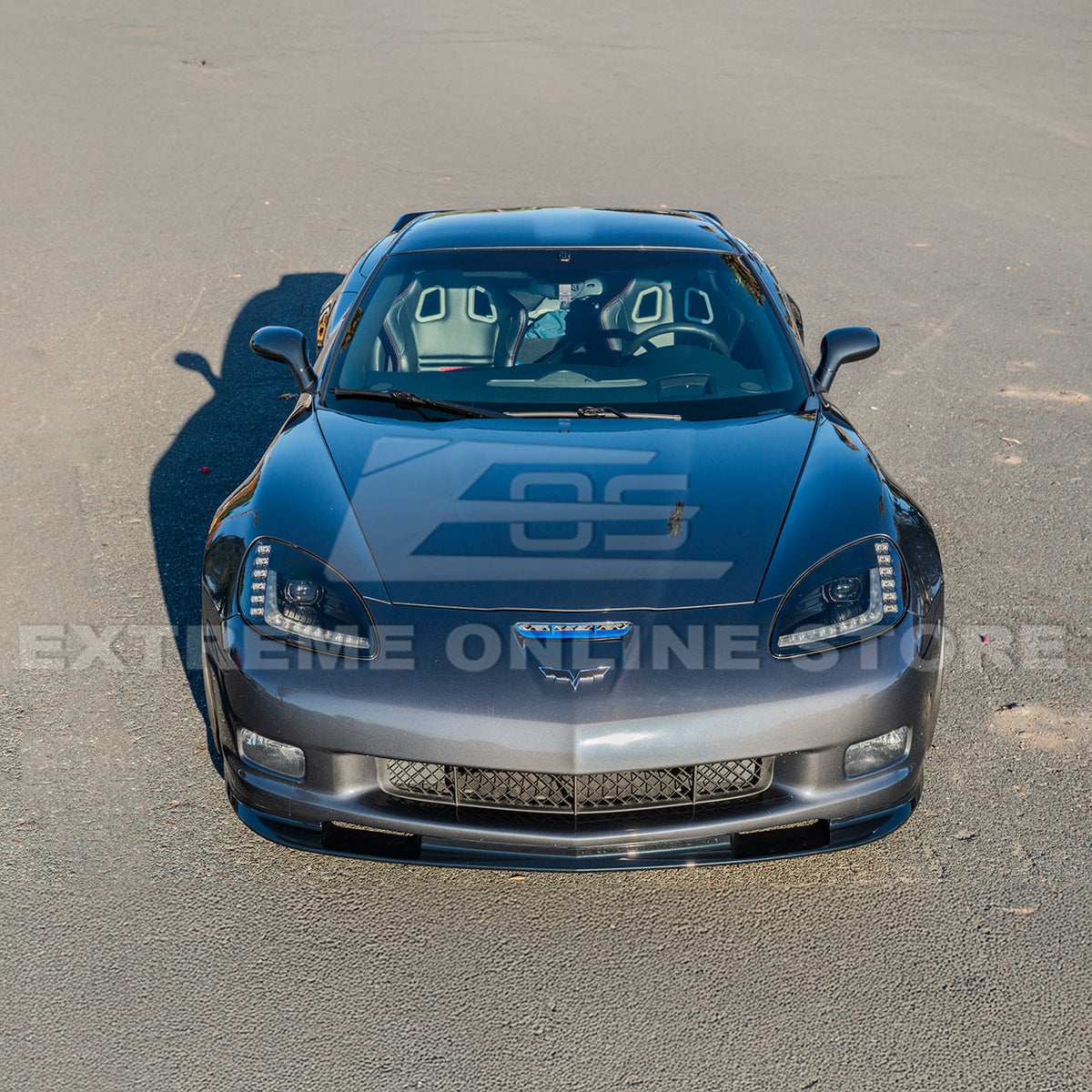Corvette C6 Grand Sport / Z06 Front Splitter Lip Side Skirts Rocker Panels image 20