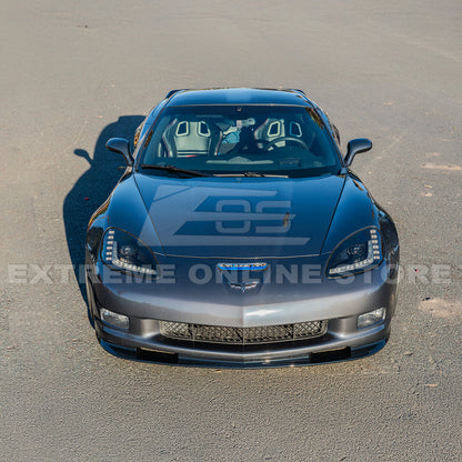 Corvette C6 Grand Sport / Z06 Front Splitter Lip Side Skirts Rocker Panels image 20