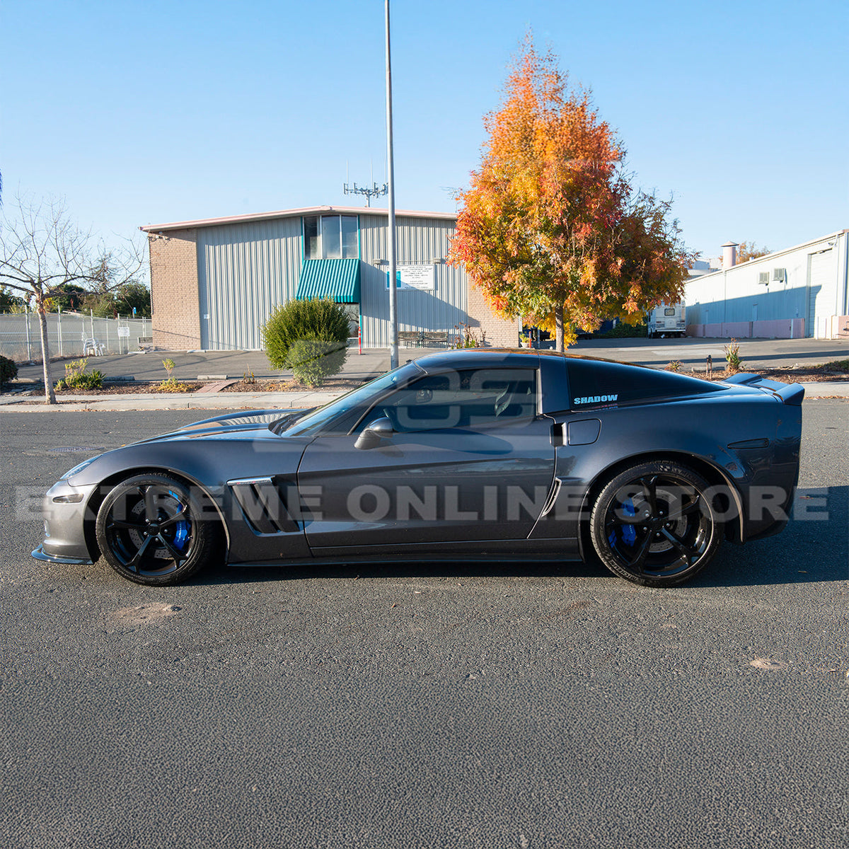 Corvette C6 Grand Sport / Z06 Front Splitter Lip Side Skirts Rocker Panels image 19