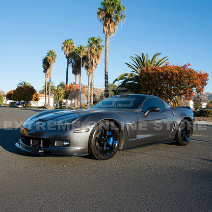 Corvette C6 Grand Sport / Z06 Front Splitter Lip Side Skirts Rocker Panels image 17