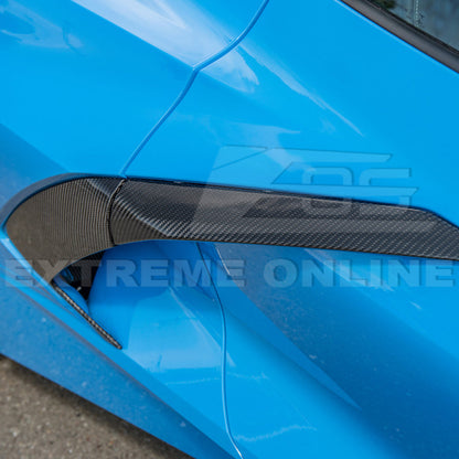 Corvette C8 DRY CARBON FIBER Replacement Side Door Garnish image 8