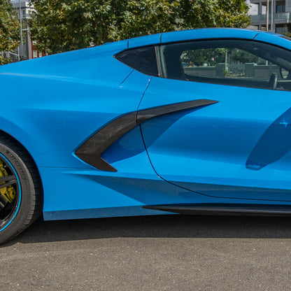Corvette C8 DRY CARBON FIBER Replacement Side Door Garnish image 3