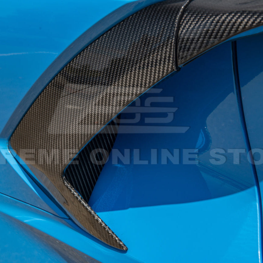 Corvette C8 DRY CARBON FIBER Replacement Side Door Garnish image 9