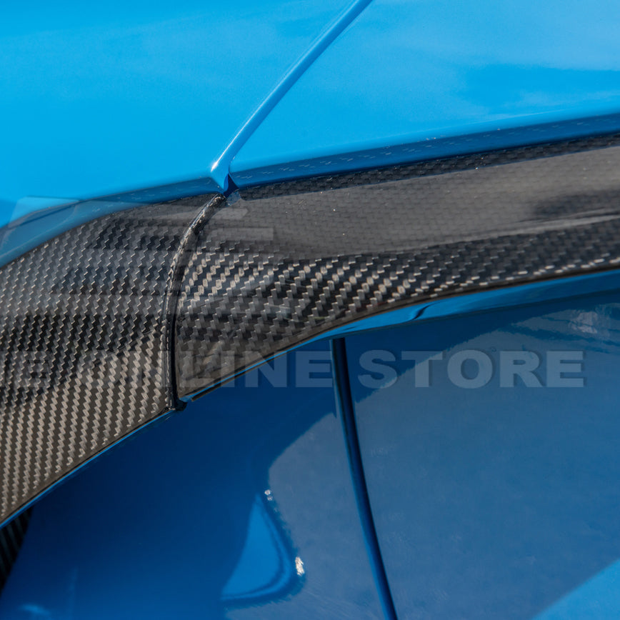 Corvette C8 DRY CARBON FIBER Replacement Side Door Garnish image 10