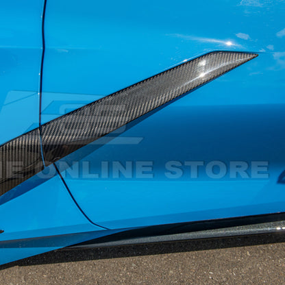 Corvette C8 DRY CARBON FIBER Replacement Side Door Garnish image 11