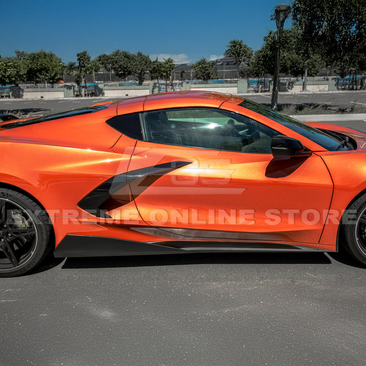 Chevrolet Corvette C8 DRY CARBON FIBER 5VM Side Skirts image 9