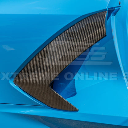 Corvette C8 DRY CARBON FIBER Replacement Side Door Garnish image 12