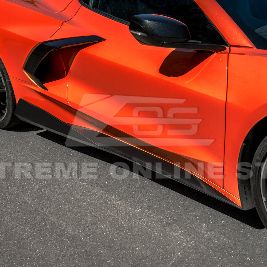 Chevrolet Corvette C8 DRY CARBON FIBER 5VM Side Skirts image 13
