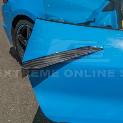 Corvette C8 DRY CARBON FIBER Replacement Side Door Garnish image 13