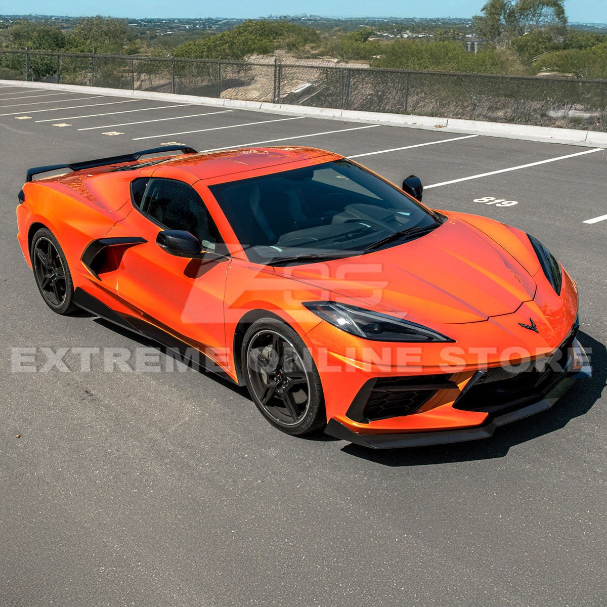 Chevrolet Corvette C8 DRY CARBON FIBER 5VM Side Skirts image 4