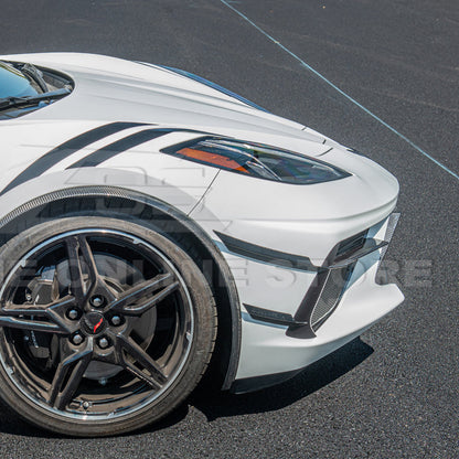 Corvette C8 DRY CARBON FIBER Side Canards Dive Plane image 10