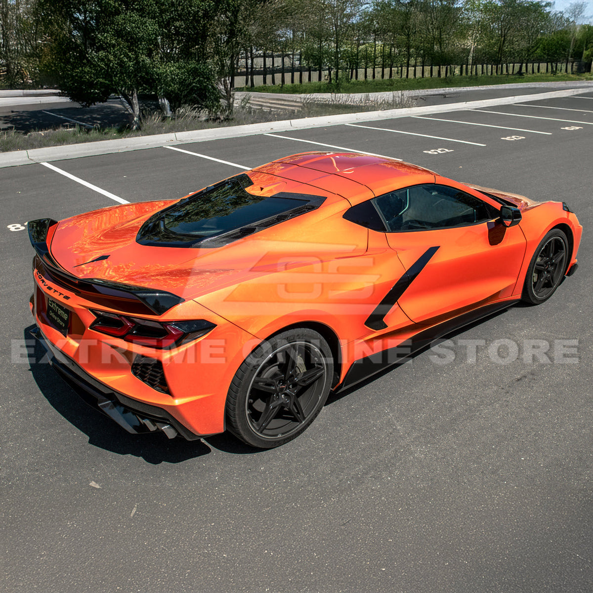 Chevrolet Corvette C8 DRY CARBON FIBER 5VM Side Skirts image 12
