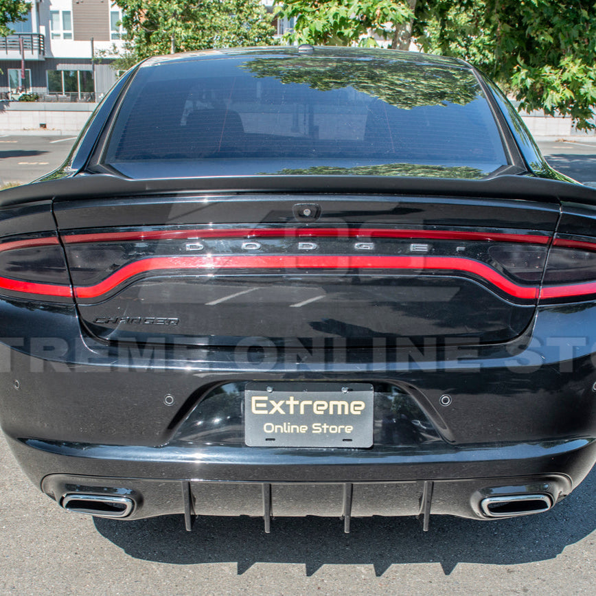 Dodge Charger Base SRT Style Rear Bumper Dual Exhaust Diffuser image 20