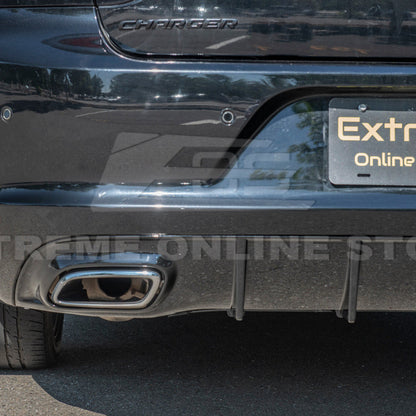 Dodge Charger Base SRT Style Rear Bumper Dual Exhaust Diffuser image 21