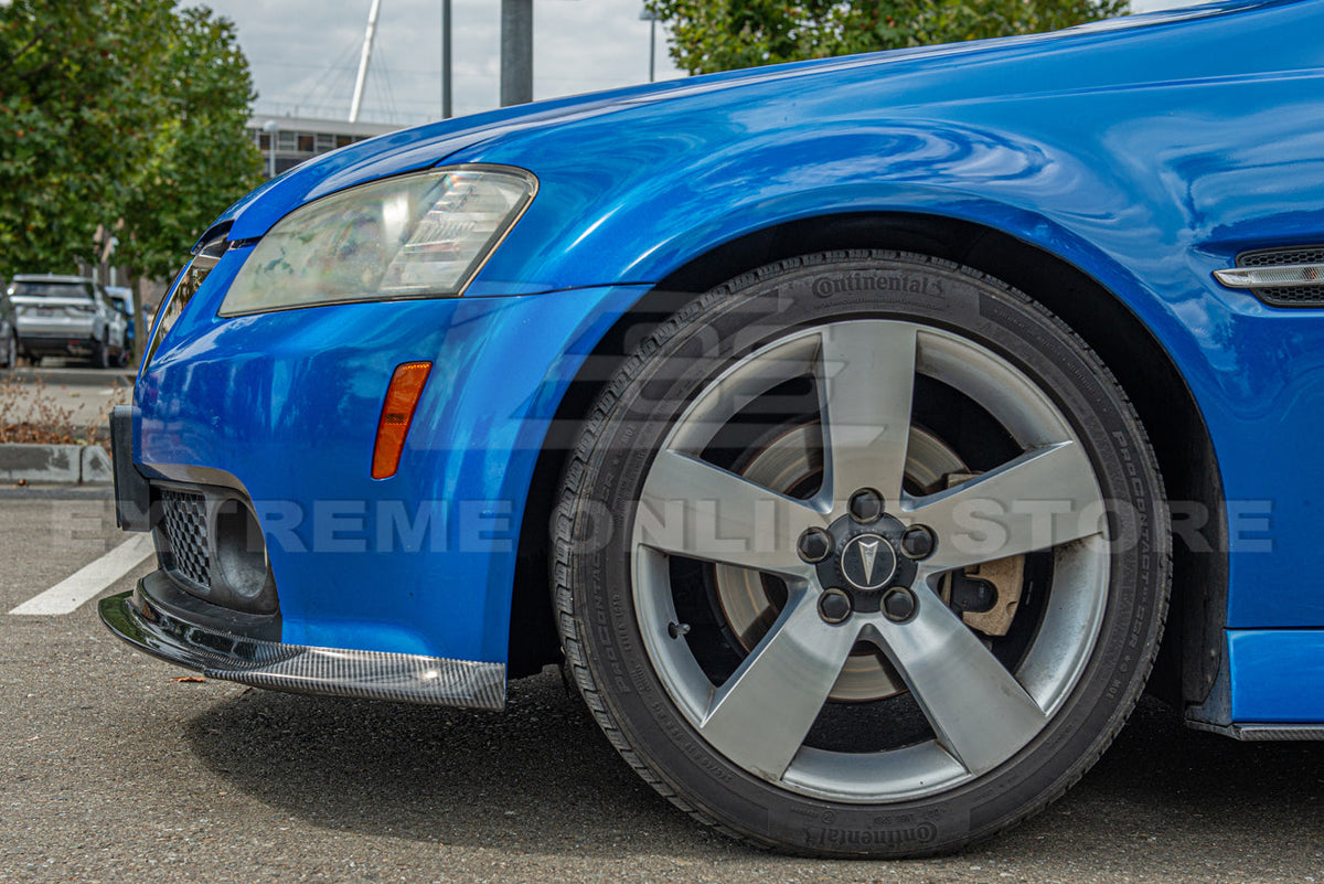 2008-09 Pontiac G8 Carbon Fiber Front Splitter Side Skirts image 14
